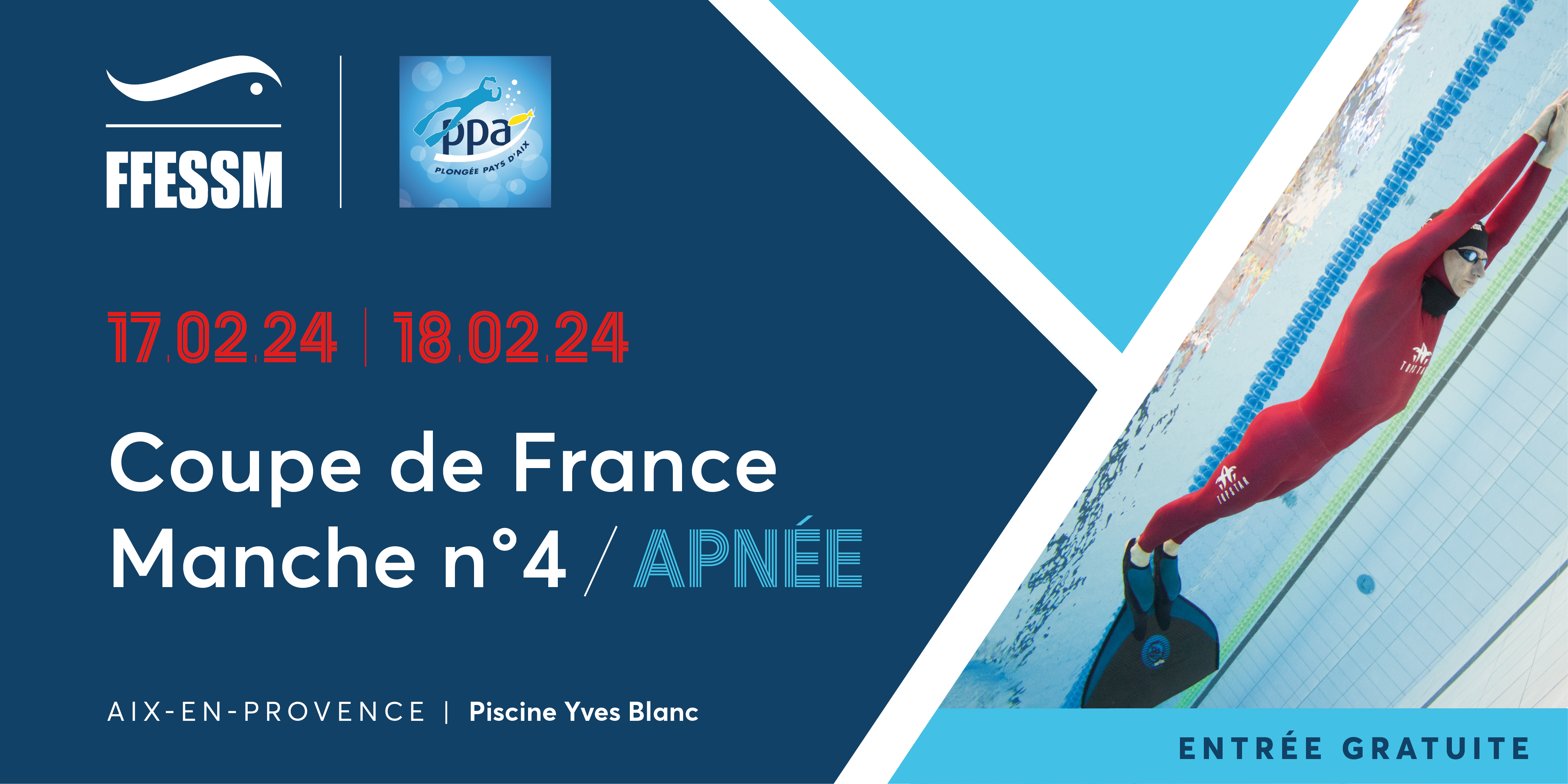 Coupe de France d'apnée piscine 2024 - Manche n°4